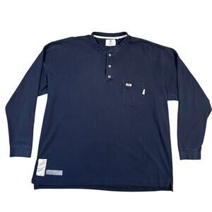 Tyndale FR Henley Shirt Mens 2XL Long Sleeve Flame Resistant Heavyweight CAT 2